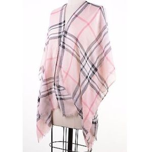 V. FRAAS Pink Plaid Cape